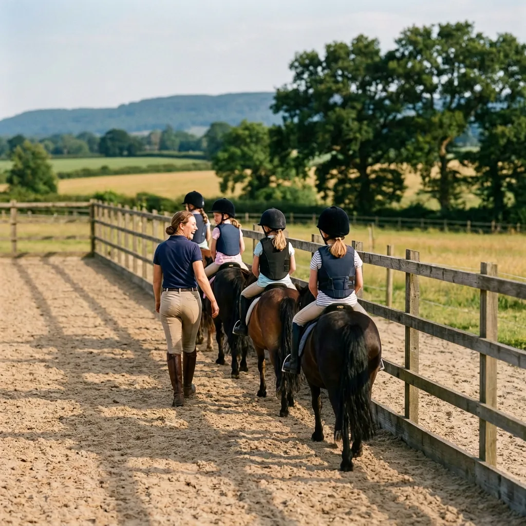 Cours de poney à Féternes, Haute-Savoie